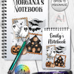 20063 personalised halloween stamp notebook 3