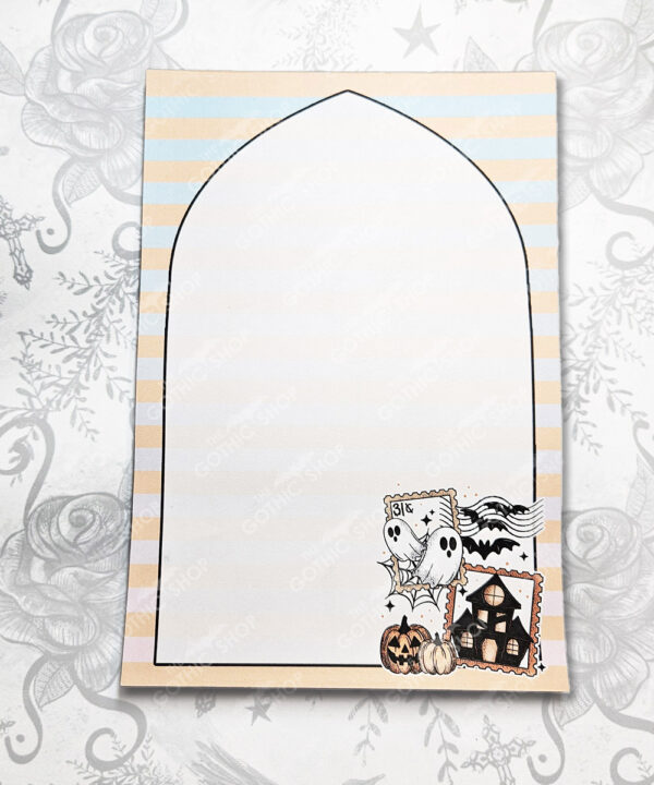 ghostie halloween stamps a5 notepad