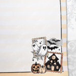 ghostie halloween stamps a5 notepad