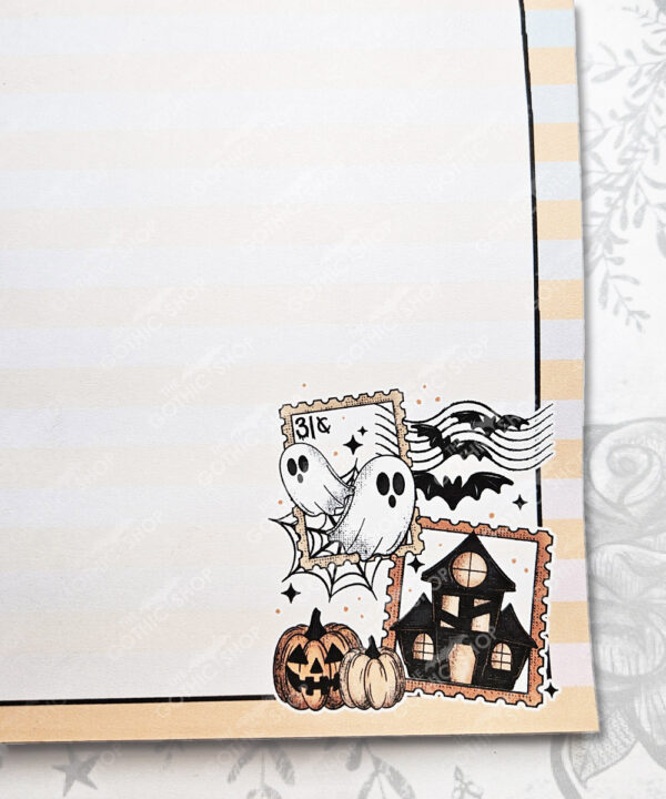 ghostie halloween stamps a5 notepad
