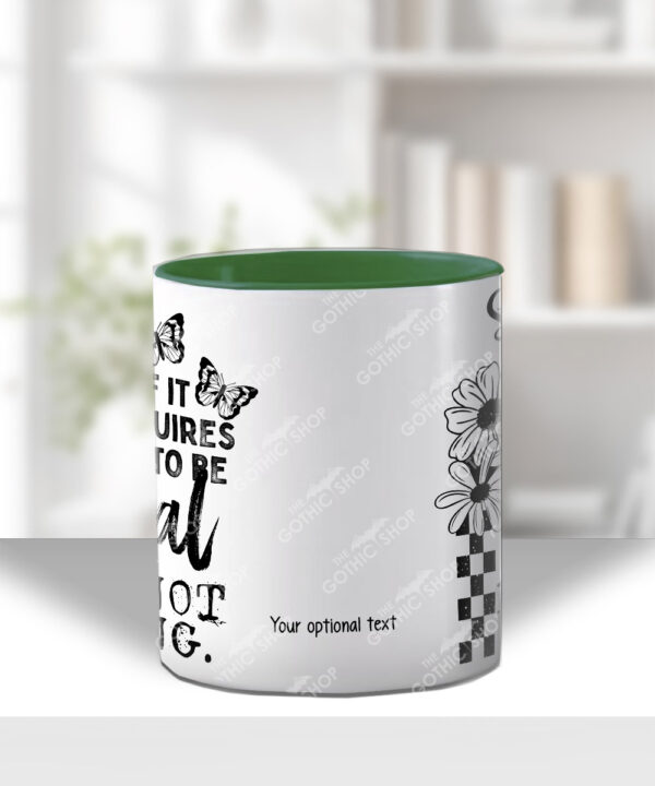 "if it requires me to be social i'm not going" mug and/or coaster optional to personalise