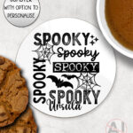 20067 spooky gothic halloween coaster