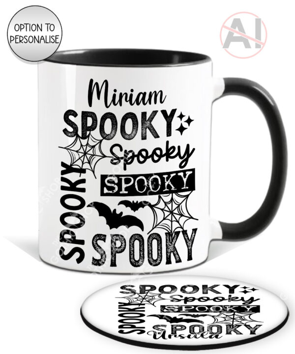 20067 spooky gothic halloween mug coaster