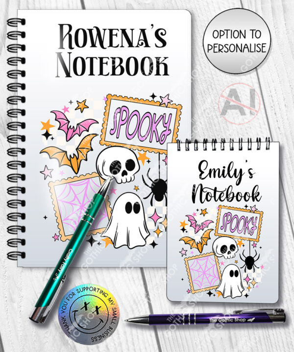 20073 personalised spooky ghost notebook 2