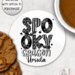 spooky season halloween mug and/or coaster optional to personalise