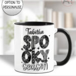 spooky season halloween mug and/or coaster optional to personalise