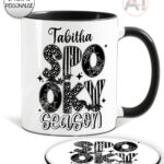 spooky season halloween mug and/or coaster optional to personalise