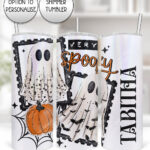20077 personalised very spooky halloween tumbler 1