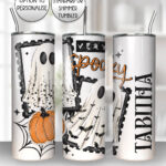 20077 personalised very spooky halloween tumbler 2