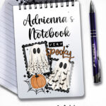 20081 personalised very spooky halloween notebook 1