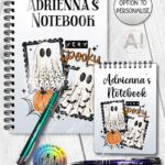 20081 personalised very spooky halloween notebook 2