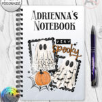 20081 personalised very spooky halloween notebook 3