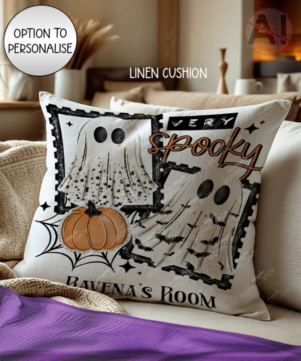 20082 personalised very spooky halloween cushion 2