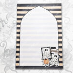 very spooky ghost stamps gothic halloween a5 notepad