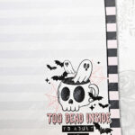 too dead inside to adult gothic halloween a5 notepad