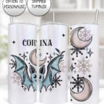 20092 personalised winter bat gothic tumbler 1