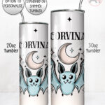 20092 personalised winter bat gothic tumbler 3