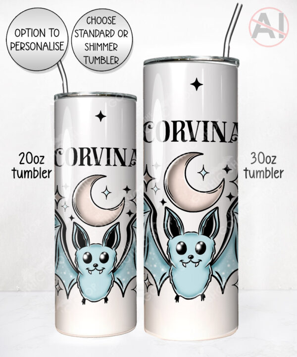 20092 personalised winter bat gothic tumbler 3