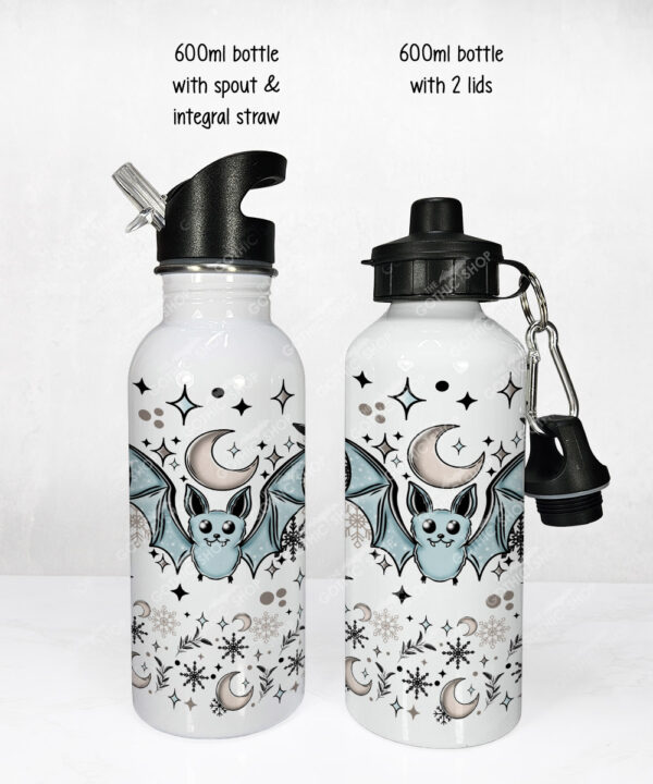 20093 personalised winter bat gothic water bottle 3