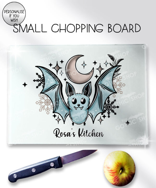 20095 personalised winter bat gothic chopping board 3