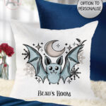 20097 personalised winter bat gothic cushion 1