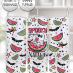 summer spooky ghoul straight tumbler option to personalise