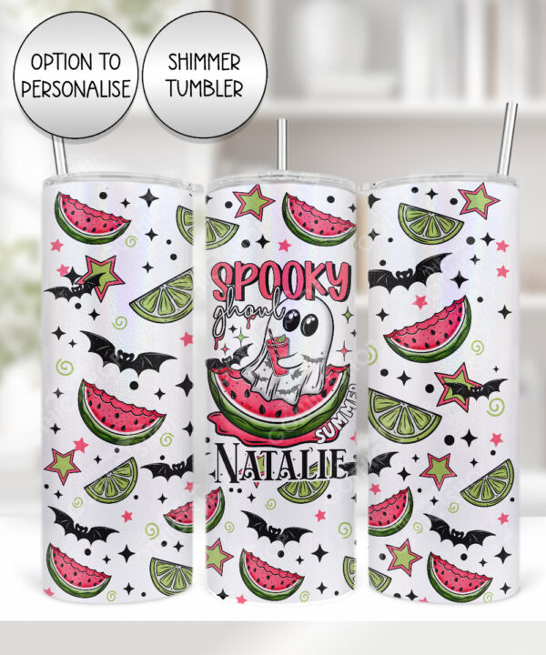 summer spooky ghoul straight tumbler option to personalise