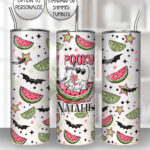 summer spooky ghoul straight tumbler option to personalise