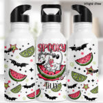 summer spooky ghoul water bottle option to personalise
