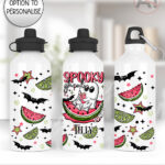 summer spooky ghoul water bottle option to personalise