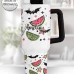 summer spooky ghoul large 40oz tumbler with handle option to personalise