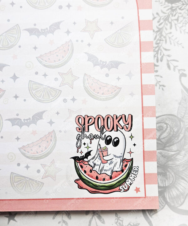 summer spooky ghoul a5 notepad