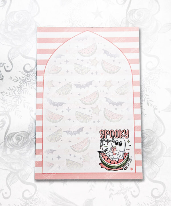 summer spooky ghoul a5 notepad