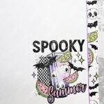 summer spooky skull cocktail a5 notepad