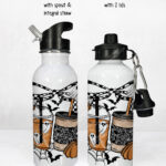 20113 spooky coffee halloween personalised water bottle 3