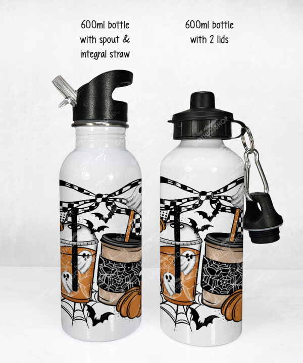 20113 spooky coffee halloween personalised water bottle 3