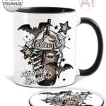 20119 personalised spooky brew gothic mug coaster