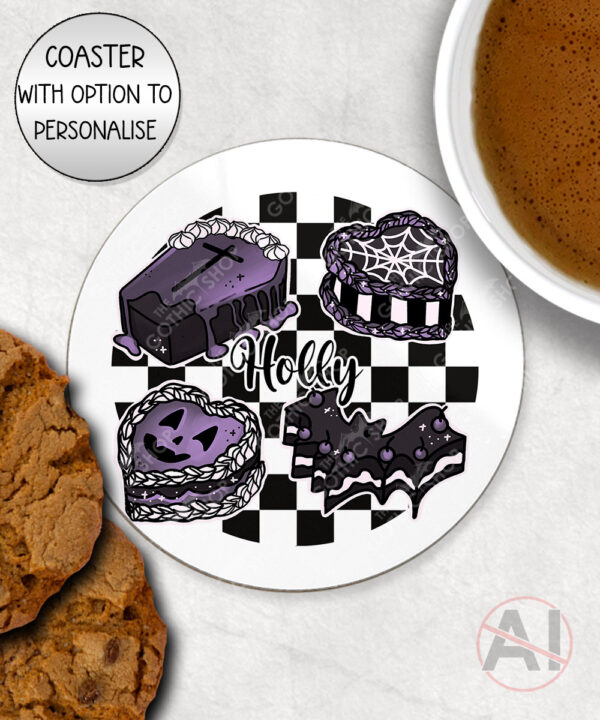 20126 personalised gothic cakes coaster