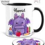 20135 personalised bat school mug coaster