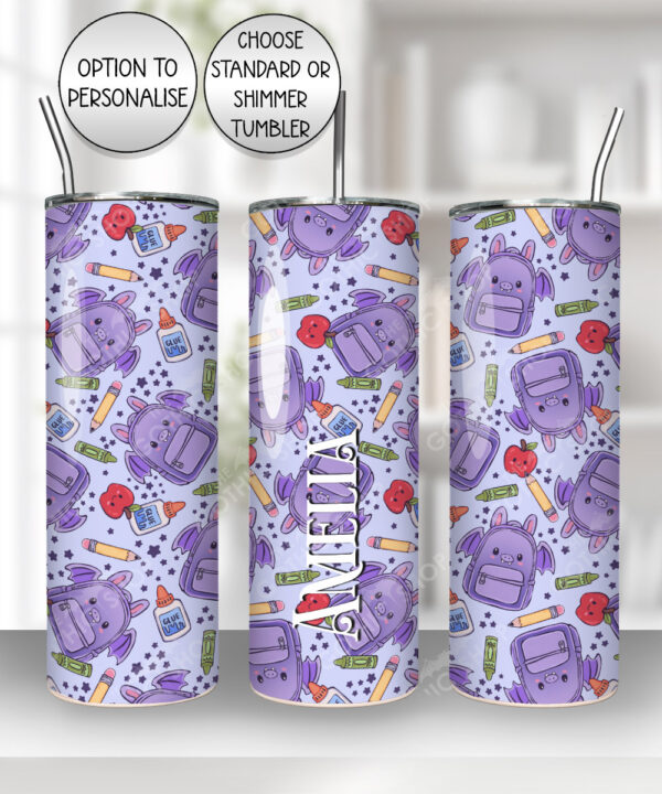 20136 personalised bat school tumbler 1