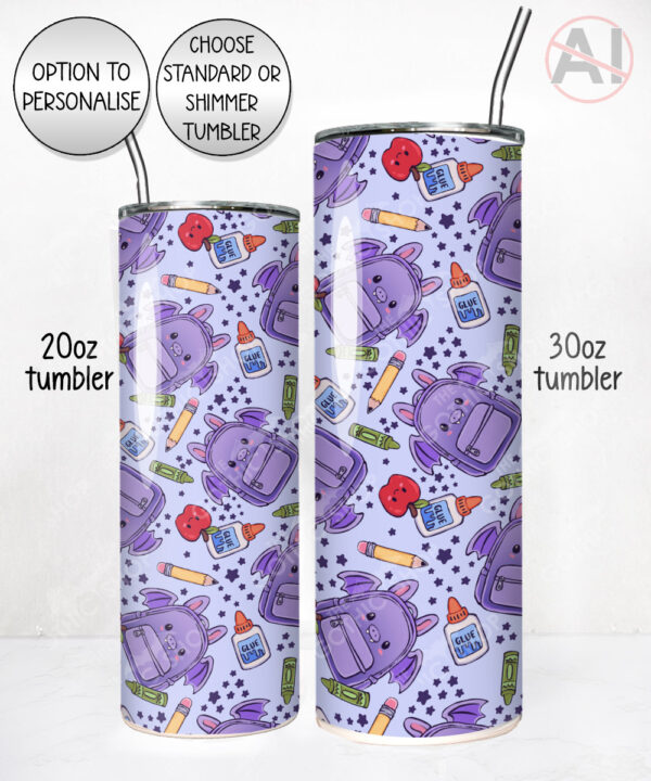 20136 personalised bat school tumbler 2