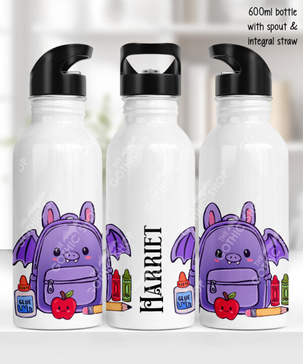 20137 personalised bat school water bottle 2
