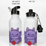 20137 personalised bat school water bottle 3