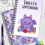 20139 personalised bat school notebook 5