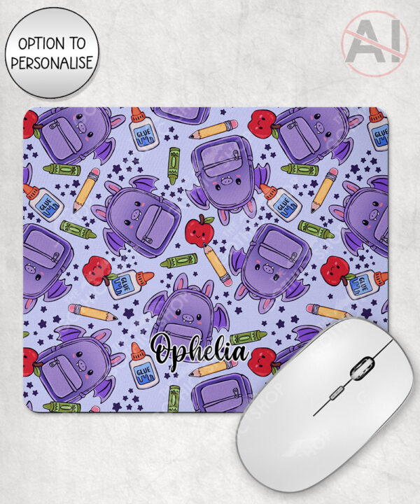 20140 personalised bat school mouse mat 2