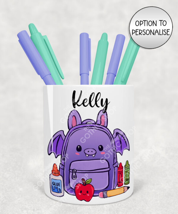 20142 personalised bat school pen pot 1