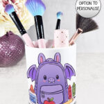 20142 personalised bat school pen pot 2