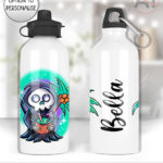 tropical grim reaper gothic water bottle option to personalise