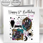 20153 bat frames personalised gothic card 1