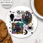 20154 bat frames personalised gothic coaster